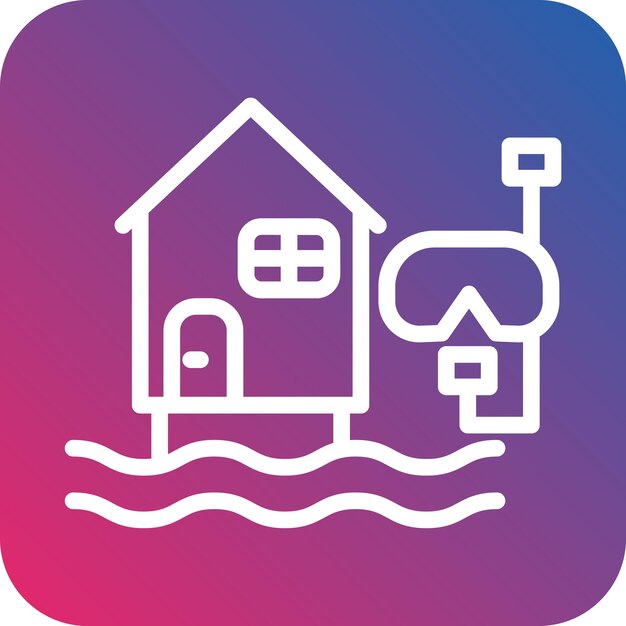 Vector vector design dive resort icon style