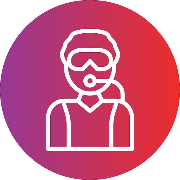 Vector Design Diver Male Icon Style