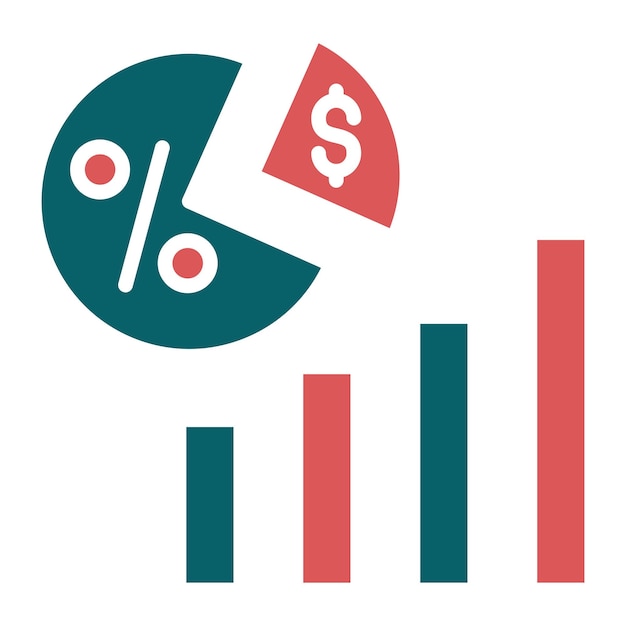 Vettore vector design dividends stile di icona