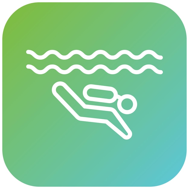 Vector vector design diving area icon style