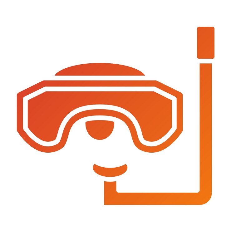 Vector vector design diving mask icon style