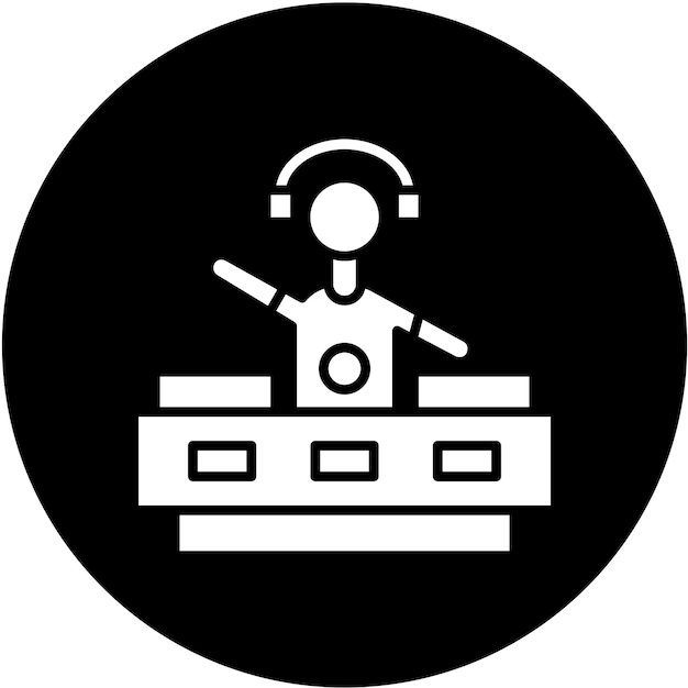 Векторный дизайн DJ Icon Style