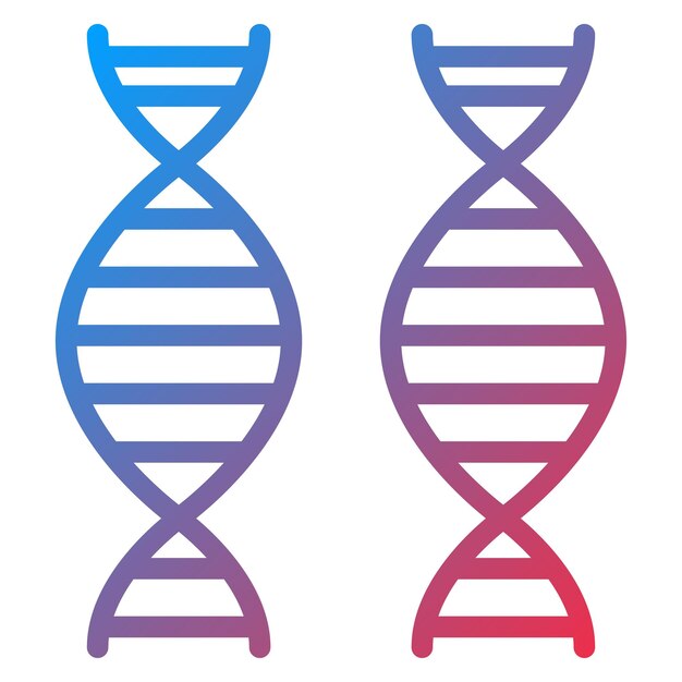 Vector Design DNA Icon Style