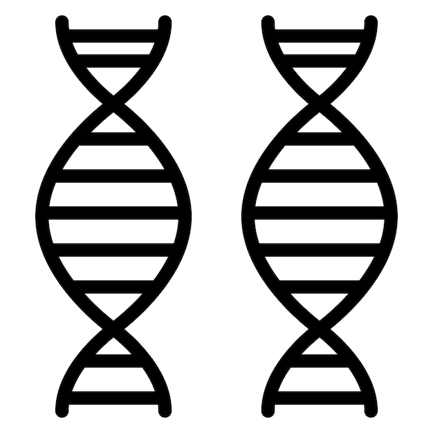 Vector design dna icon style