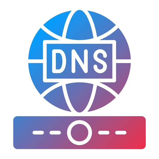 Vector vector design dns icon style