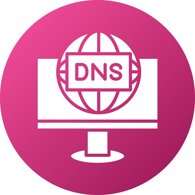 Vector vector design dns icon style