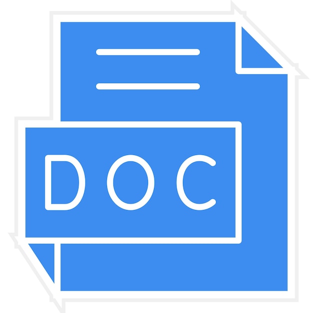 벡터 터 디자인 doc 아이콘 스타일