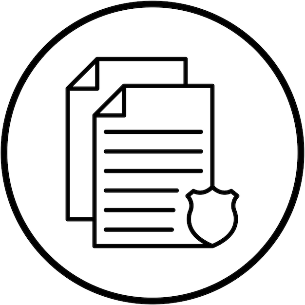 Стиль иконки документа векторного дизайна