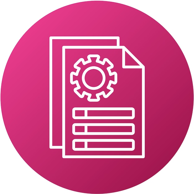 Vector design documentation icon style