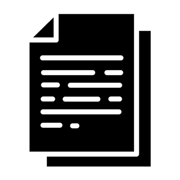 터 디자인 문서 아이콘 스타일