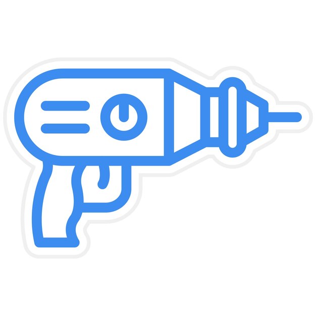 Vector vector design drill machine icon style