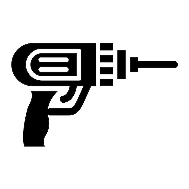 Vector Design Drill Machine Icon Style