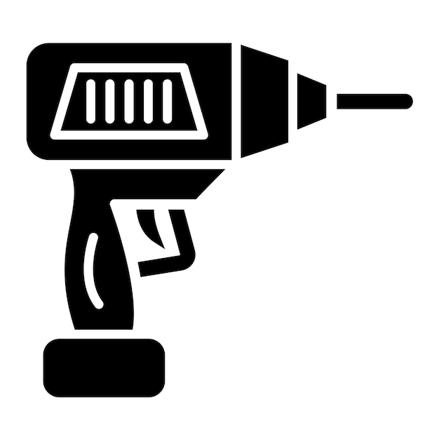 Vector Design Driller Icon Style