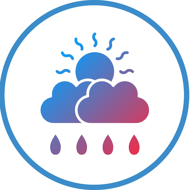 Vettore stile di icona a drizzle di progettazione vettoriale