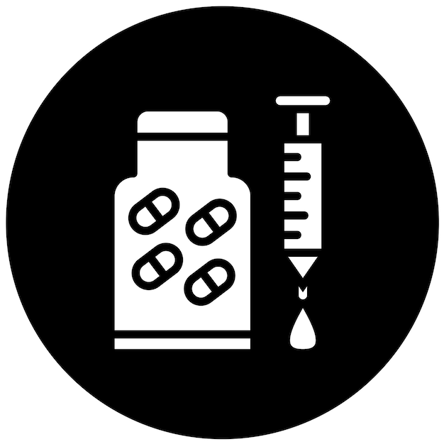 ベクトル vector design drug icon style