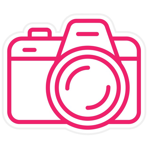 Vector Design Dslr Camera Icon Stijl