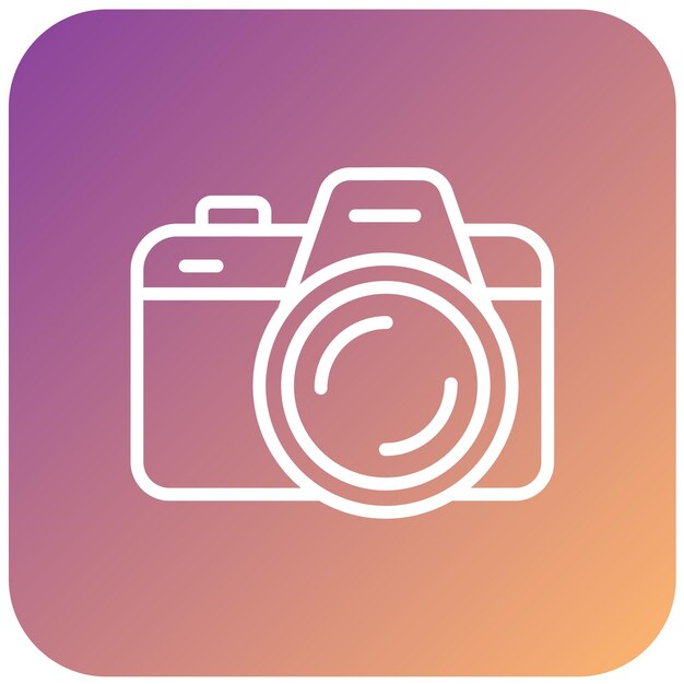 Vector Design Dslr Camera Icon Stijl