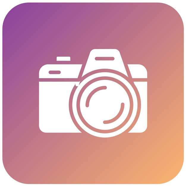 Vector Design Dslr Camera Icon Stijl