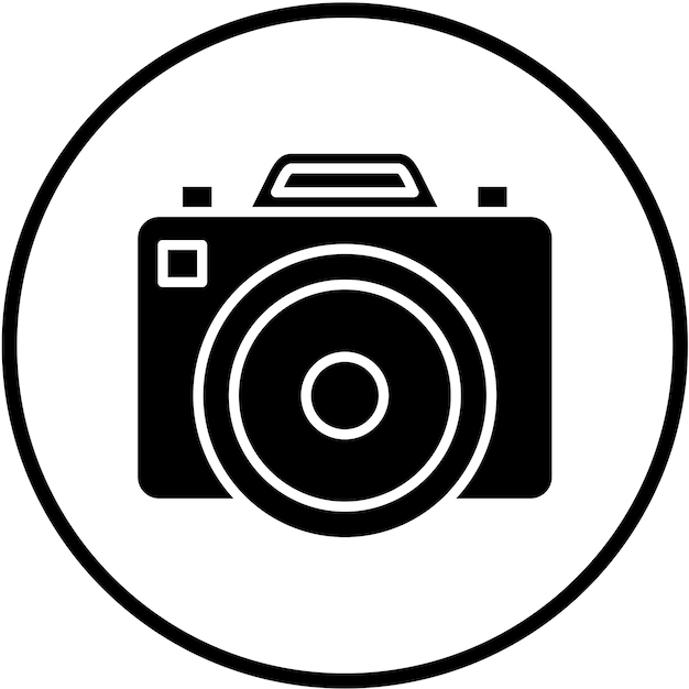 Vector Design Dslr Camera Icon Stijl