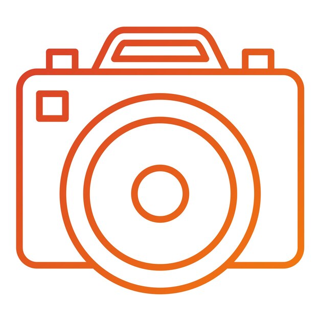 Vector Design Dslr Camera Icon Stijl