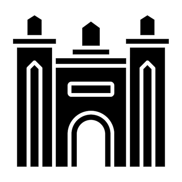 Vector Design Dubai Gate Icon Stijl