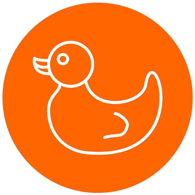 Vector vector design duckling icon style