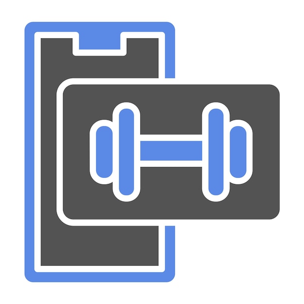 Vector Design Dumbbells Icon Stijl
