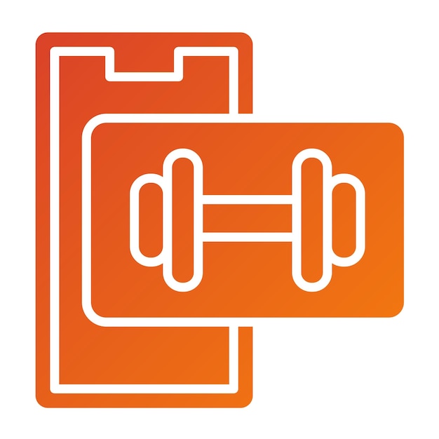 Vector Design Dumbbells Icon Stijl
