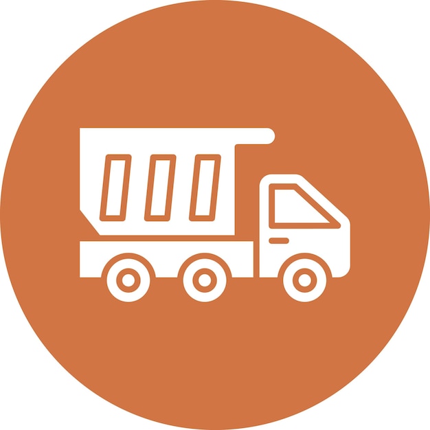 Vector Design Dump Truck Icon Style