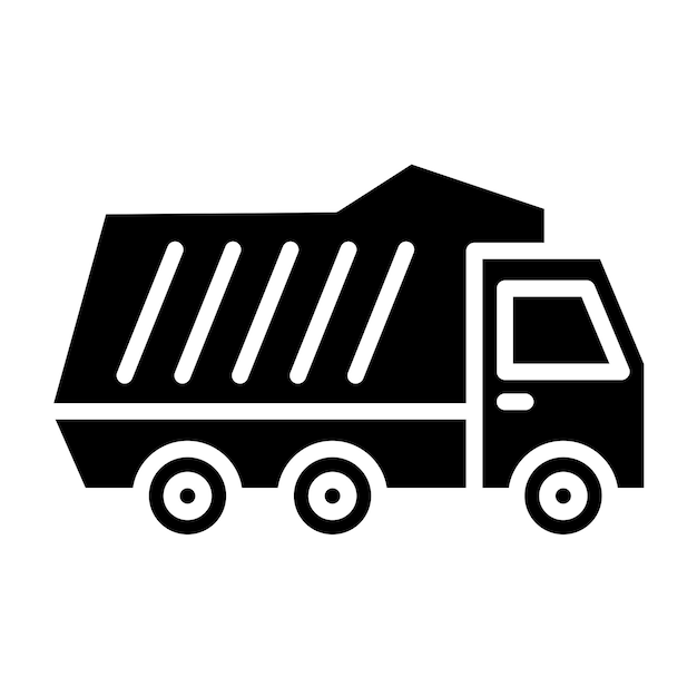 Vector vector design dump truck icon style