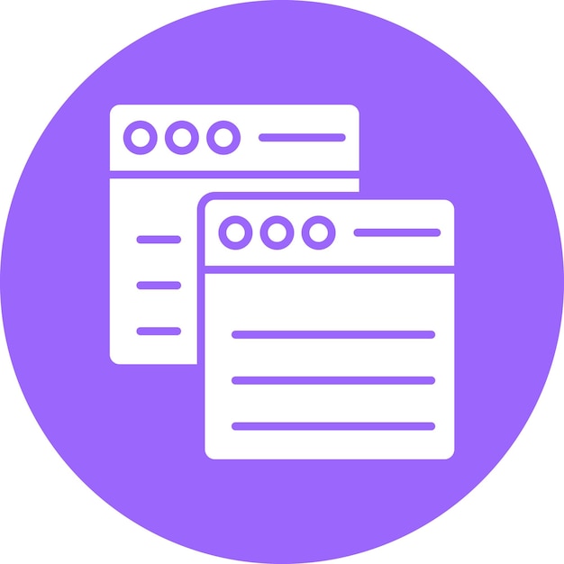 Векторный дизайн дублирования стиля иконки браузера