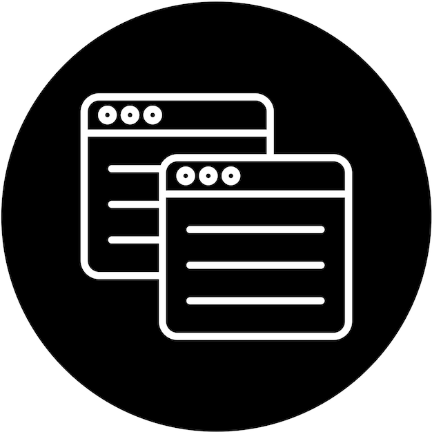 Векторный дизайн Дублирование стиля иконки браузера