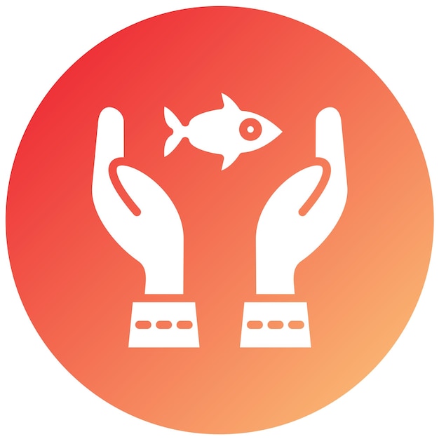 Vector Design Duurzame visserij Icon Style