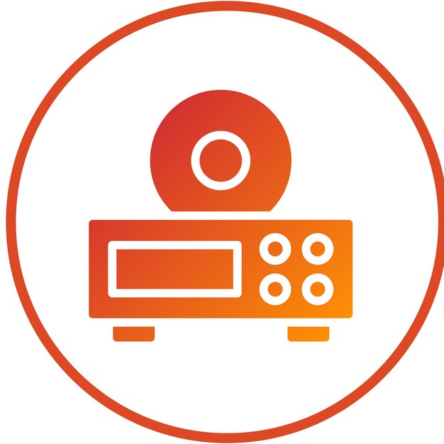 Вектор Векторный дизайн dvdrom icon style