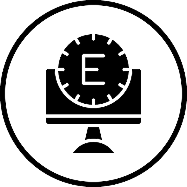 Vector Design E Shot Icon Style