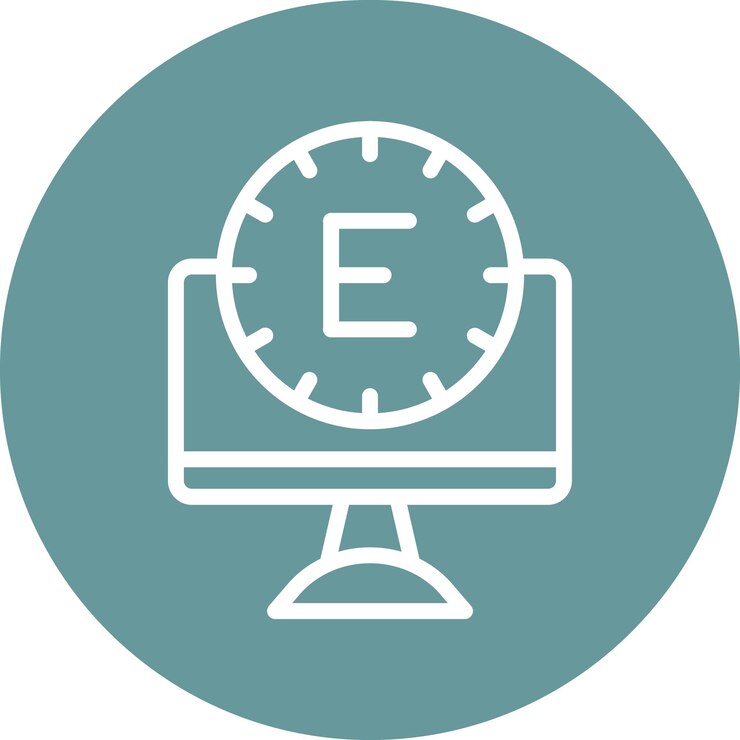 Vector vector design e shot icon style