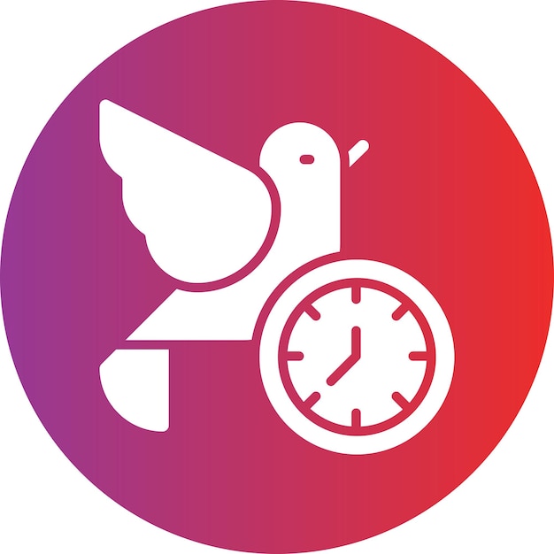 Vector Design Early Bird Icon Style