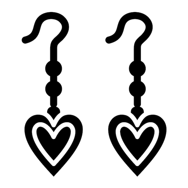 Vector Design Earrings Icon Style