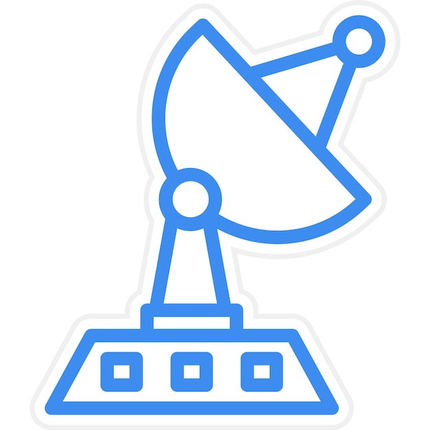 Vector design earth station icon style