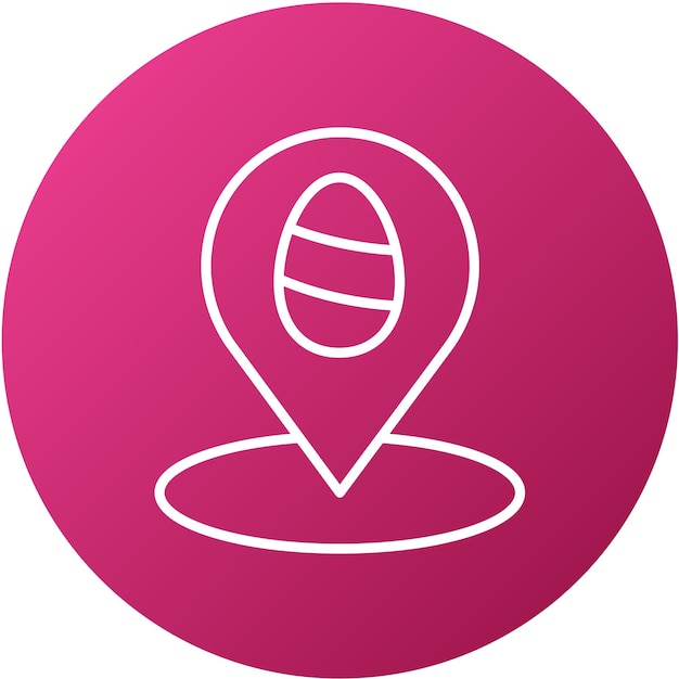 Vector Design Easter Map Icon Style