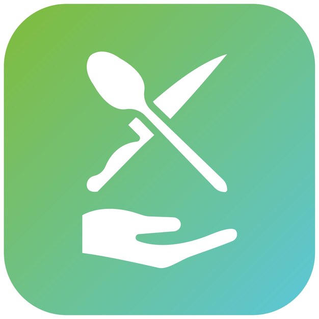 Vector Design Eating Assistance Icon Style