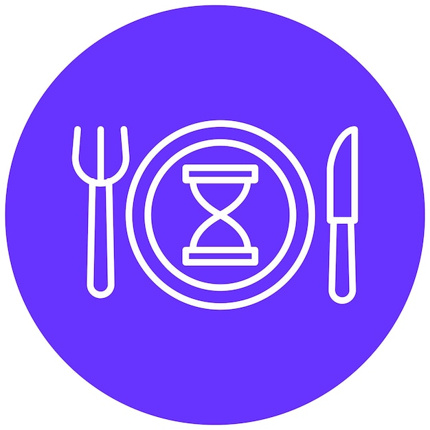 Vector Design Eating Slowly Icon Style