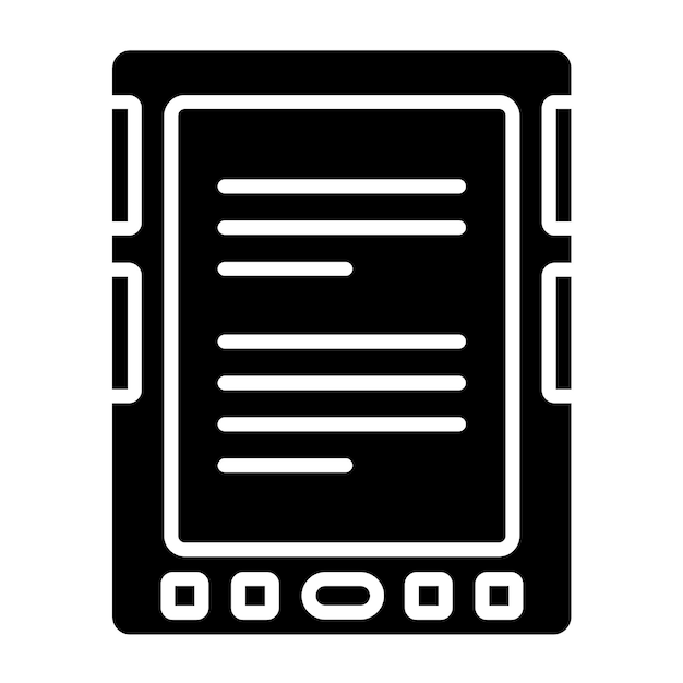 Vector Design Ebook Reader Icon Stijl