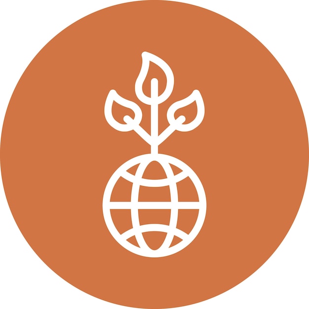 Vector Design Eco Globe Icon Style