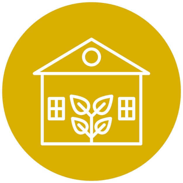 Vector vector design eco house icon style