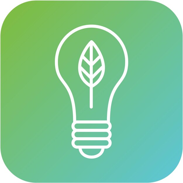 Vector Design Ecologic Bulb Icon Stijl