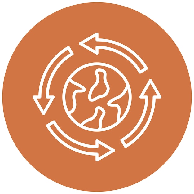 Vector design ecological integration icon style