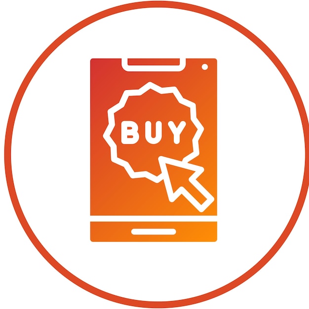 터 디자인 eCommerce 버튼 아이콘 스타일
