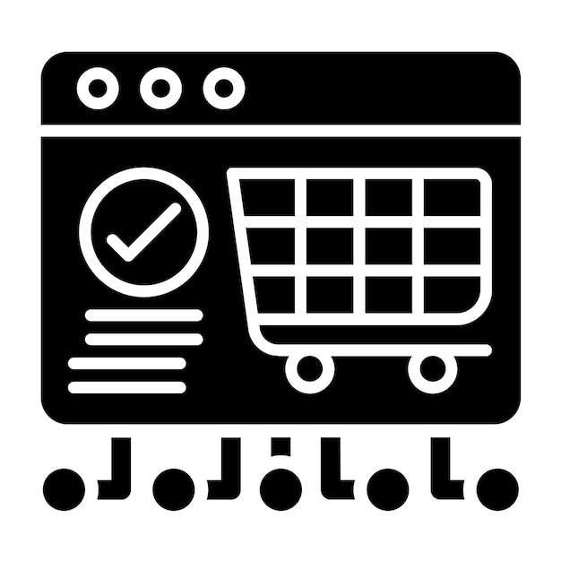 Vector Design Ecommerce Platform Development Icon Style