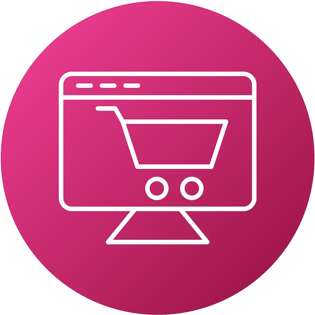 Vector design ecommerce platform icon style